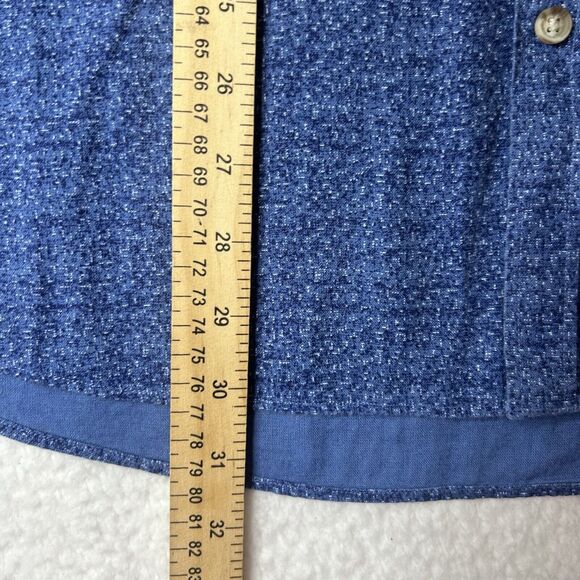 Charles Tyrwhitt L Men’s Weekend Button Up Slim Fit Geometric Blue Casual - Picture 5 of 9